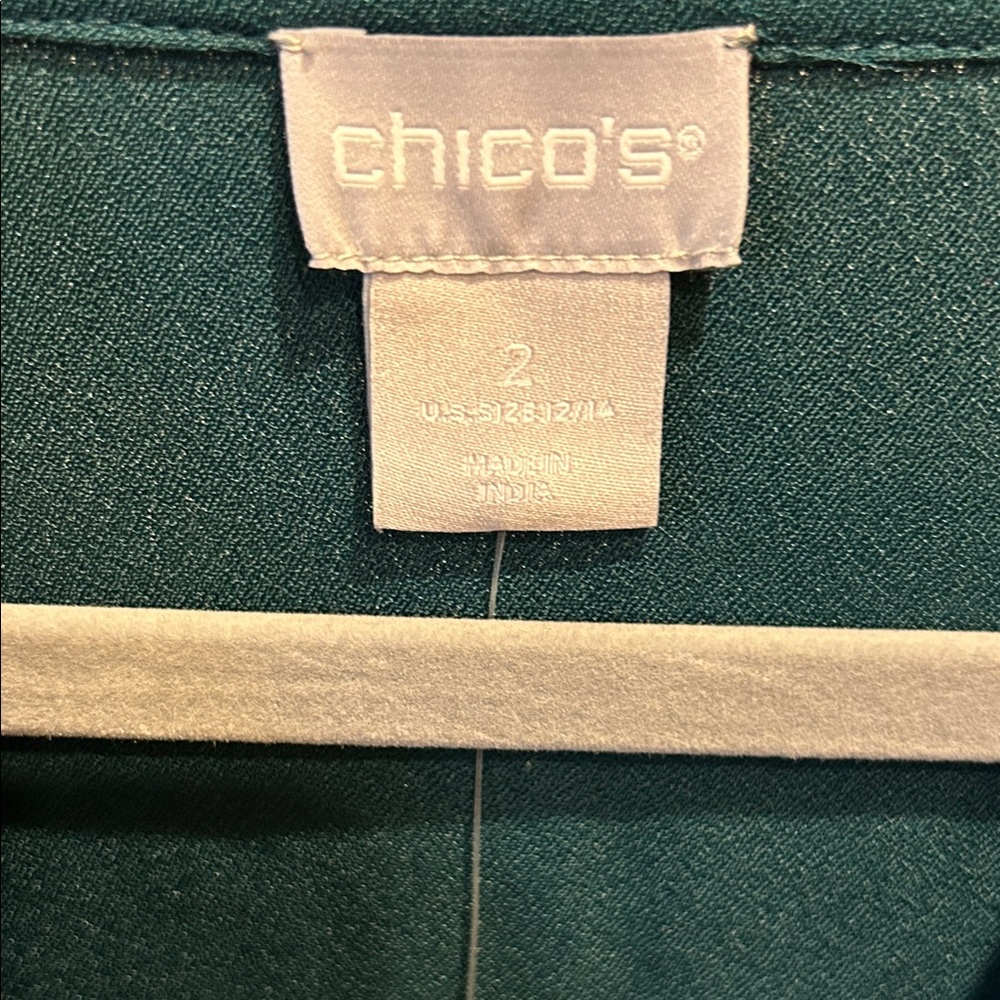 NWT Chico's Embellished Sleeve Blouse Jasper - Picture 3 of 6
